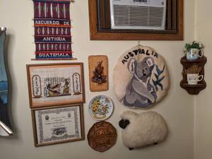 lot 357 image: Lot of Wall Hangings and Other Artwork