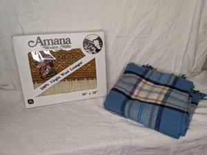 lot 307 image: Lot of (2) Beautiful Wool Throw Blankets  Scarves