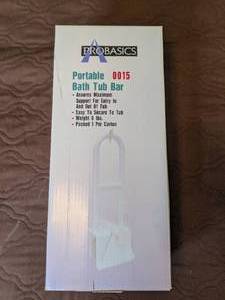 lot 313 image: Probasics Portable Bath Tub Bar #0015