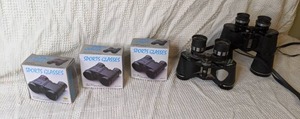 lot 320 image: Lot of (3) Sport Glasses, Binoculars, and Wayfarer Vintage Binoculars