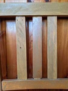 lot 528 image: Vintage Wooden Slat Back Chair