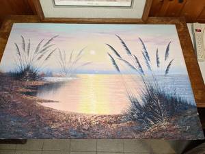 lot 536 image: Artwork Outdoor Scenes (1) Numbered Print and (1) Painted Canvas