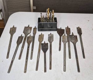lot 110 image: Full Set of Drill Bits and Misc. Hole Drillers