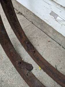 lot 185 image: Set of (2) Antique Barrel Hoops