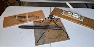 lot 498 image: Nutcracker, Filet Knife, & EZE-LAP P Round Diamond Sharpening Steel