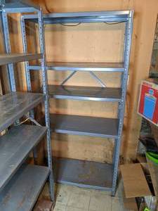 lot 481 image: Industrial Metal Storage Shelf