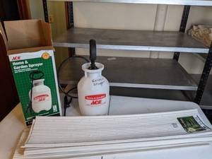 lot 483 image: Ace Garden Sprayer and (8) Tree Protectors