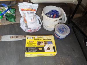 lot 398 image: Ice Melt & Emergency Shovel, Etc