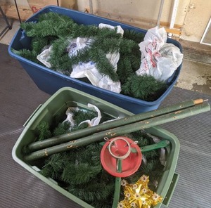 lot 556 image: Artificial Christmas Tree with Stand