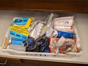 lot 228 image: All of the Things in the Drawer and a Bin (Lot 22)