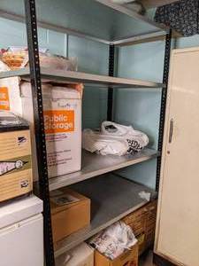 lot 235 image: Large Metal Industrial Shelf