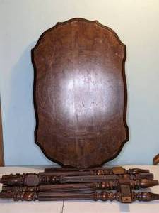 lot 209 image: Vintage Wood Table (disassembled)