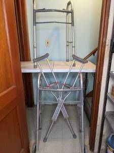 lot 216 image: Walkers & Crutches