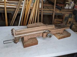 lot 150 image: Vintage Bench Top JointerPlaner Belt Drive