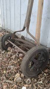 lot 178 image: Antique Herschel Push Reel Mower