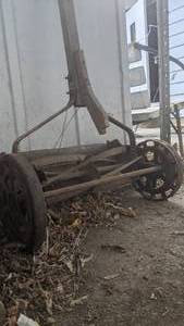 lot 181 image: Antique Northern Push Reel Mower