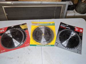 lot 141 image: Lot of (3) New Saw Blades
