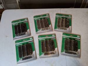 lot 144 image: Lot of (6) New Packs of 3 Door Hinges from Mastercraft