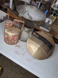 lot 38 image: Vintage Gas Can and Other Shop Items