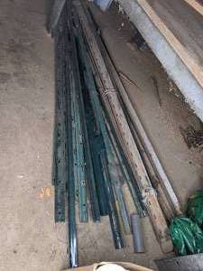 lot 43 image: Assortment of Metal Bars  Stakes