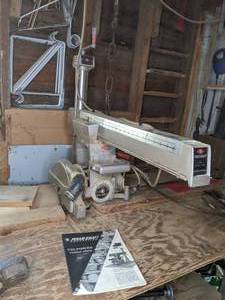 lot 8 image: Wards Powr-Kraft 10 Radial Arm Saw