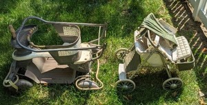 lot 810 image: Vintage 1950s Taylor Tot Metal Baby Stroller Walker Carriage Buggy, Vintage Metal Stroller
