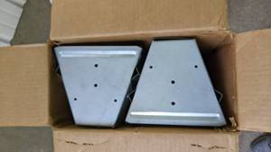 lot 841 image: Set of (2) Foldable Aluminum Saw Horses