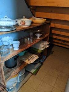 lot 867 image: Floral China, Milk Glass, and More