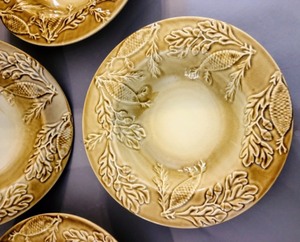 lot 380 image: Fall Ceramic Pasta Bowls
