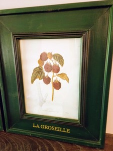 lot 394 image: Vintage Framed Fruit Prints