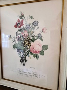 lot 407 image: Vintage Botanical Floral Prints