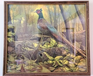 lot 418 image: Vintage Pheasant Decor