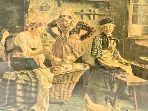 lot 338 image: Vintage Antique Framed Print