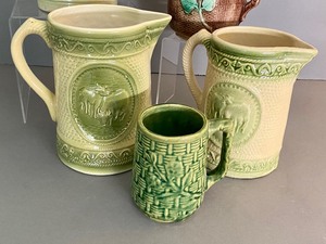 lot 337 image: Lot of Five Ceramic Pitchers including McCoy and Unmarked