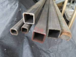 lot 68 image: HOLLOW BAR TUBING SQ & ROUND  LENGTH OF COPPER