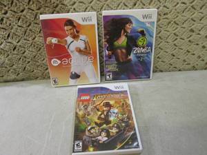 lot 12 image: (EC1) 3 Wii Games...