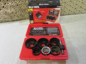 lot 36 image: (EC1) Blu-Mol 7pc Carbon Hole Saw S...