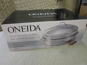 lot 58 image: (EW4) Stainless Steel Oval Roaster ...