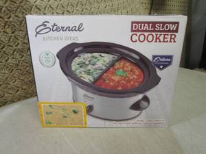 lot 59 image: (BS) Dual Slow Cooker ...
