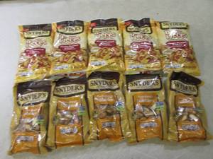 lot 101 image: (B-1) 10 Bags of Assorted Pretzels ...
