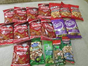 lot 110 image: (C-1) Assorted Bags of Nuts Past Da...