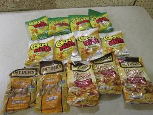 lot 116 image: (C-1) Assorted Corn Nuts and Pretze...