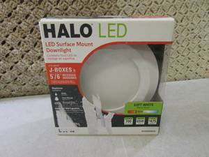 lot 146 image: (F-0) Halo LED Surface Mount Downli...