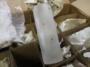 lot 149 image: (F-1) Frosted Glasses with Colored ...