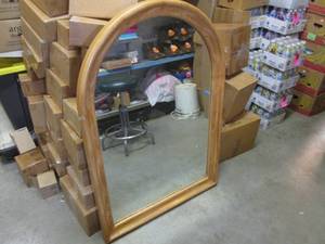 lot 151 image: (RMT) Wood Framed Mirror 33 12 x ...