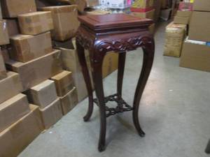 lot 152 image: (F-1) Wood Table  Stand Top is 10 ...