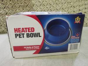 lot 171 image: (F-0) Heated Pet Bowl New...
