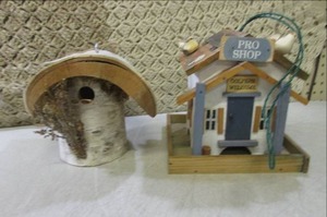 lot 185 image: (F-0) Birch Bird House and Pro Shop...