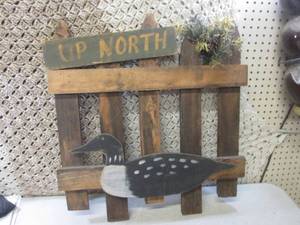 lot 192 image: (FDS) Wood Up North with Loon Decor...