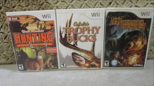 lot 210 image: (EC1) 3 Wii Hunting Games...